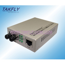 Convertidor de medios de la fibra óptica del modo 1310 / 1550nm Gigabit de la fibra dual de la fábrica de China